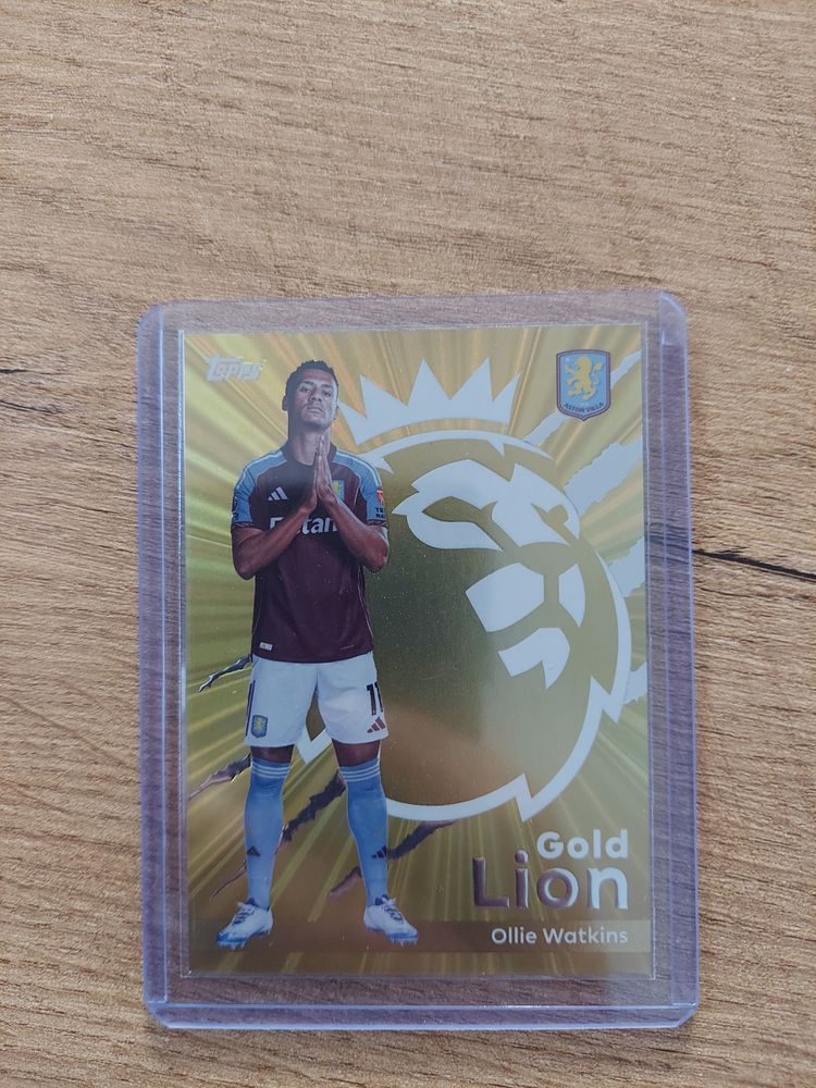 Gold Lion Football Trading Card